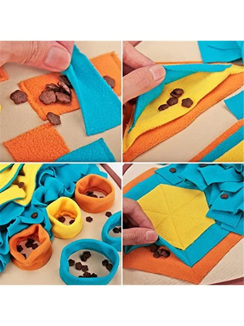 New Pet Snuffle Mat for Dogs, Interactive Feed Game for Boredom, Encourages
